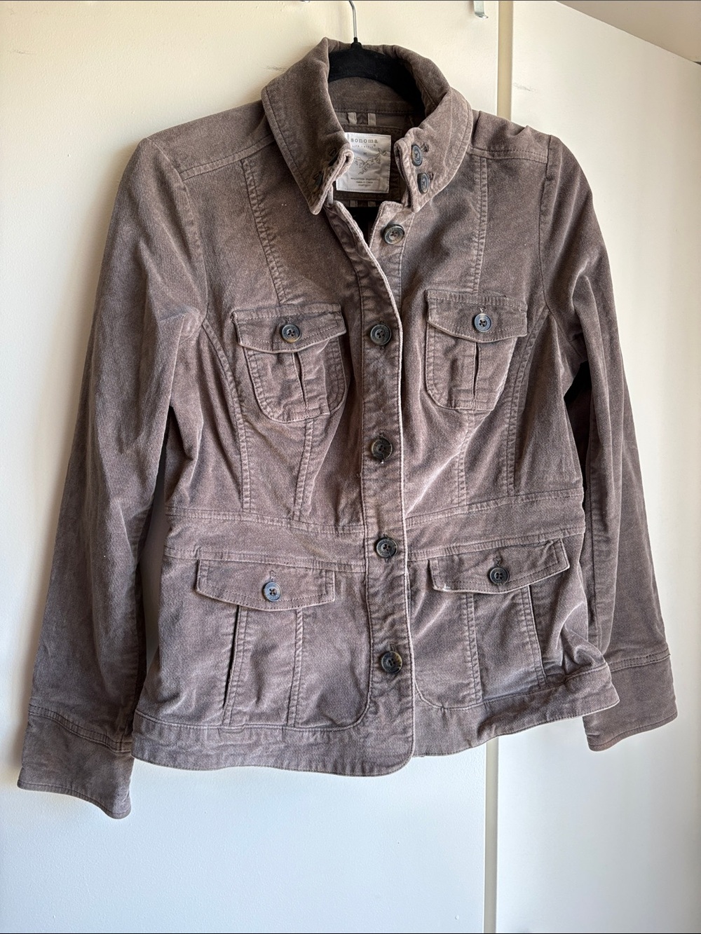 Sonoma Women's Utility Jacket in Taupe Brown Gilmore girls